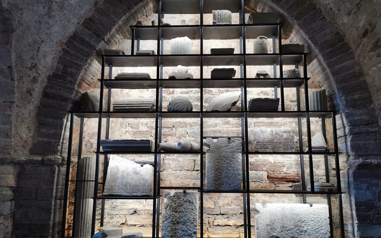 The vaulted cellar of Kalmar Castle